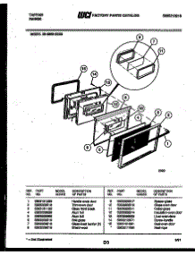 05 - Door Parts parts for Frigidaire Range 30-3860-23-03 from AppliancePartsPros.com
