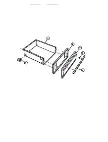 07 - Utility Drawer parts for Frigidaire Range 30-3858-66-03 from AppliancePartsPros.com