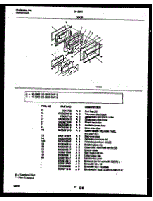 07 - Door Parts parts for Frigidaire Range 30-3863-23-01 from AppliancePartsPros.com