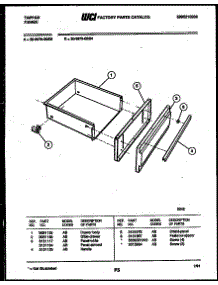 07 - Drawer Parts parts for Frigidaire Range 30-3979-00-03 from AppliancePartsPros.com