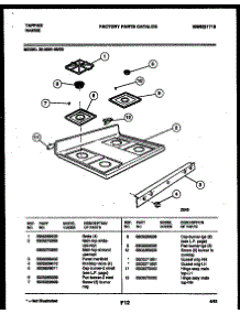 03 - Cooktop Parts parts for Frigidaire Range 30-3991-00-03 from AppliancePartsPros.com