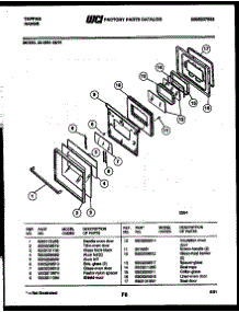 05 - Door Parts parts for Frigidaire Range 30-3991-00-01 from AppliancePartsPros.com