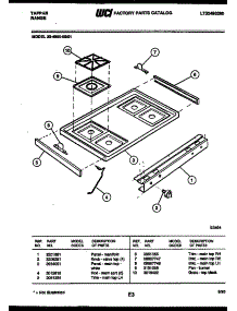 03 - Cooktop Parts parts for Frigidaire Range 30-4990-00-01 from AppliancePartsPros.com