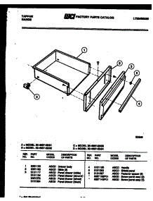 05 - Drawer Parts parts for Frigidaire Range 30-4997-66-03 from AppliancePartsPros.com