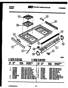 03 - Cooktop Parts parts for Frigidaire Range 30-4997-23-03 from AppliancePartsPros.com