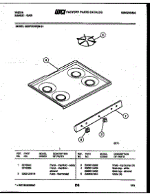 03 - Cooktop Parts parts for Frigidaire Range 30DPCDWGN1 from AppliancePartsPros.com