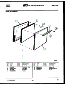 04 - Door Parts parts for Frigidaire Range 30KEMAWAD5 from AppliancePartsPros.com