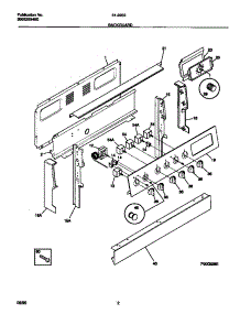 02 - Backguard parts for Frigidaire Range 31-2232-00-03 from AppliancePartsPros.com