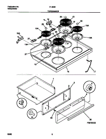 04 - Top / Drawer parts for Frigidaire Range 31-2232-00-03 from AppliancePartsPros.com