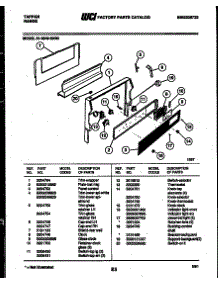 03 - Backguard parts for Frigidaire Range 31-2549-00-03 from AppliancePartsPros.com