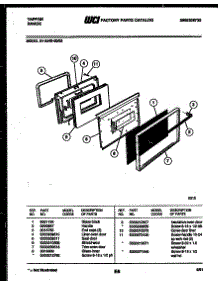 04 - Door Parts parts for Frigidaire Range 31-2549-00-03 from AppliancePartsPros.com