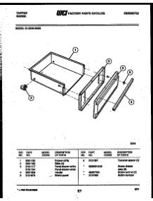05 - Drawer Parts parts for Frigidaire Range 31-2549-00-03 from AppliancePartsPros.com