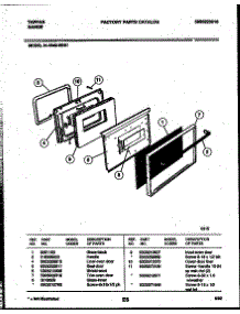 03 - Door Parts parts for Frigidaire Range 31-3342-23-01 from AppliancePartsPros.com