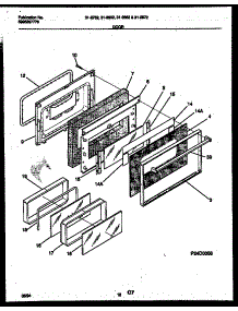07 - Door Parts parts for Frigidaire Range 31-2852-00-02 from AppliancePartsPros.com
