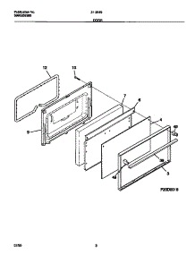 05 - Door parts for Frigidaire Range 31-2649-23-10 from AppliancePartsPros.com