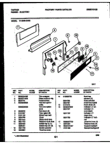 07 - Backguard parts for Frigidaire Range 31-2649-23-05 from AppliancePartsPros.com