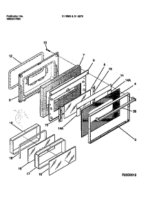 05 - Door parts for Frigidaire Range 31-3962-00-02 from AppliancePartsPros.com