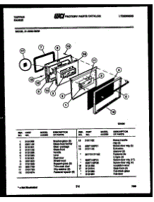 03 - Door Parts parts for Frigidaire Range 31-3988-00-05 from AppliancePartsPros.com