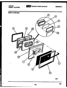 05 - Door Parts parts for Frigidaire Range 31-4989-00-03 from AppliancePartsPros.com