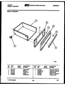 07 - Drawer Parts parts for Frigidaire Range 31-4989-00-03 from AppliancePartsPros.com
