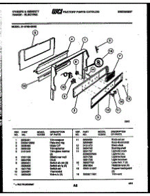 07 - Backguard parts for Frigidaire Range 31-6759-23-02 from AppliancePartsPros.com