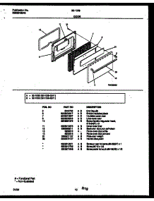 06 - Door Parts parts for Frigidaire Range 32-1009-23-11 from AppliancePartsPros.com