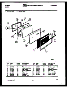 05 - Door Parts parts for Frigidaire Range 32-1039-00-02 from AppliancePartsPros.com