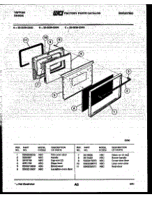 05 - Door Parts parts for Frigidaire Range 32-2539-00-04 from AppliancePartsPros.com