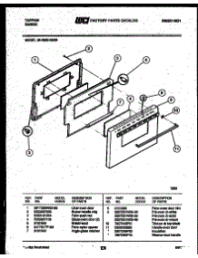 05 - Door Parts parts for Frigidaire Range 36-3052-00-09 from AppliancePartsPros.com