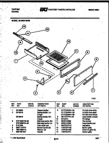 07 - Broiler Drawer Parts parts for Frigidaire Range 36-3052-00-09 from AppliancePartsPros.com