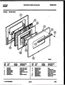 05 - Door Parts parts for Frigidaire Range 36-3281-23-01 from AppliancePartsPros.com