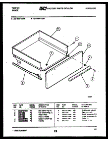 05 - Drawer Parts parts for Frigidaire Range 37-0007-00-06 from AppliancePartsPros.com