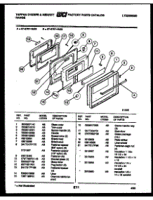06 - Door Parts parts for Frigidaire Oven 57-6707-10-03 from AppliancePartsPros.com