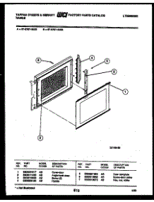 08 - Door Parts parts for Frigidaire Oven 57-6707-10-03 from AppliancePartsPros.com