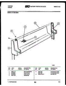 03 - Backguard parts for Frigidaire Range 37-1009-00-05 from AppliancePartsPros.com