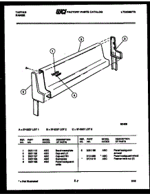 03 - Backguard parts for Frigidaire Range 37-2227-66-01 from AppliancePartsPros.com