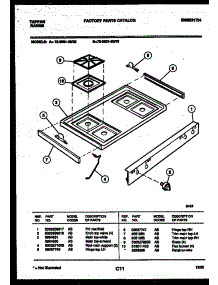 03 - Cooktop Parts parts for Frigidaire Range 72-3651-23-03 from AppliancePartsPros.com