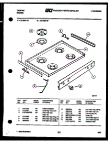 03 - Cooktop Parts parts for Frigidaire Range 72-3657-00-07 from AppliancePartsPros.com