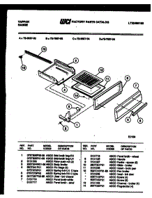 05 - Broiler Drawer Parts parts for Frigidaire Range 72-3657-23-04 from AppliancePartsPros.com