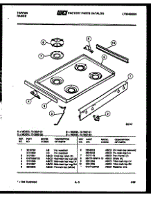 03 - Cooktop Parts parts for Frigidaire Range 72-7657-66-01 from AppliancePartsPros.com