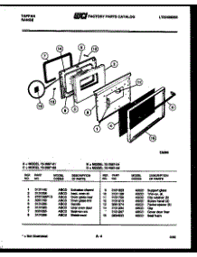04 - Lower Oven Door Parts parts for Frigidaire Range 72-7657-66-01 from AppliancePartsPros.com
