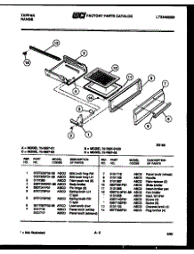 05 - Broiler Drawer Parts parts for Frigidaire Range 72-7657-66-01 from AppliancePartsPros.com