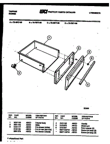 04 - Drawer Parts parts for Frigidaire Range 72-7977-00-05 from AppliancePartsPros.com