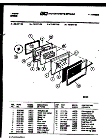 05 - Lower Oven Door Parts parts for Frigidaire Range 72-7977-00-05 from AppliancePartsPros.com