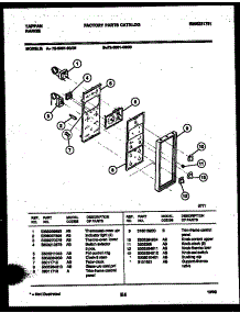 08 - Control Panel parts for Frigidaire Range 72-3981-00-03 from AppliancePartsPros.com