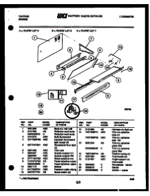 03 - Splasher Control parts for Frigidaire Range 73-3757-00-07 from AppliancePartsPros.com