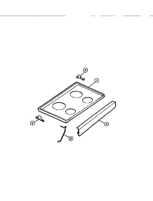 04 - Main Top parts for Frigidaire Range 73-7857-00-02 from AppliancePartsPros.com