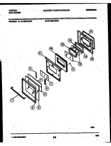 04 - Lower Oven Door Parts parts for Frigidaire Range 76-4960-00-04 from AppliancePartsPros.com