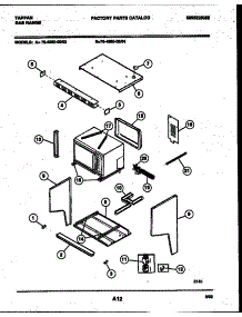 09 - Upper Body Parts parts for Frigidaire Range 76-4960-00-04 from AppliancePartsPros.com