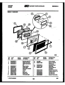 03 - Lower Oven Door Parts parts for Frigidaire Range 77-4950-00-01 from AppliancePartsPros.com